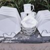 24 pcs Hexagonal dinner set