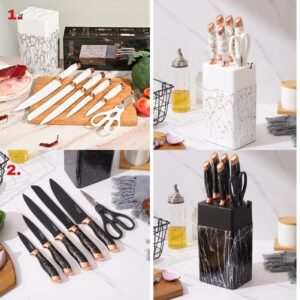 kitchen knife set plus stand